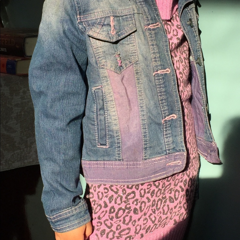 PURPLE DENIM JACKET - Picture 4 of 8